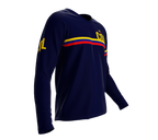 MTB BMX Cycling Jersey Long Sleeve Code Colombia Blue for Men and Women
