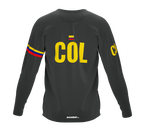 MTB BMX Cycling Jersey Long Sleeve Code Colombia Gray for Men and Women