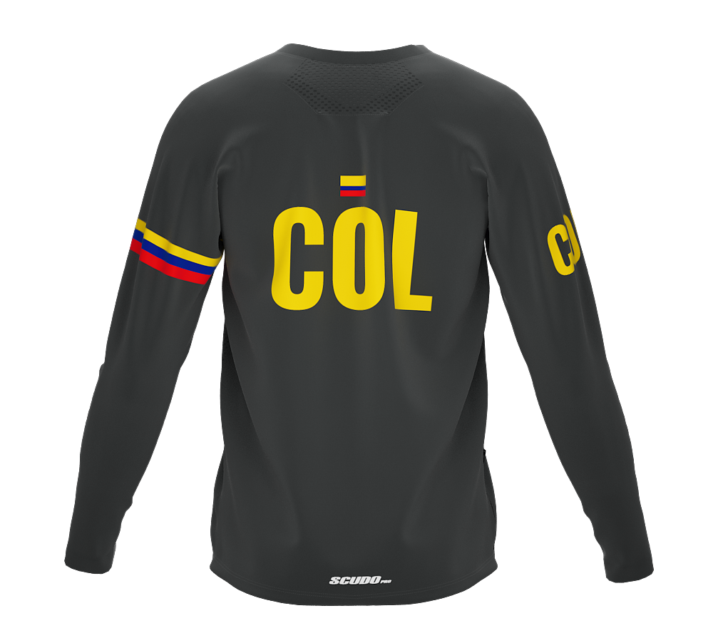 MTB BMX Cycling Jersey Long Sleeve Code Colombia Gray for Men and Women