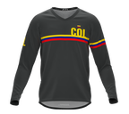 MTB BMX Cycling Jersey Long Sleeve Code Colombia Gray for Men and Women