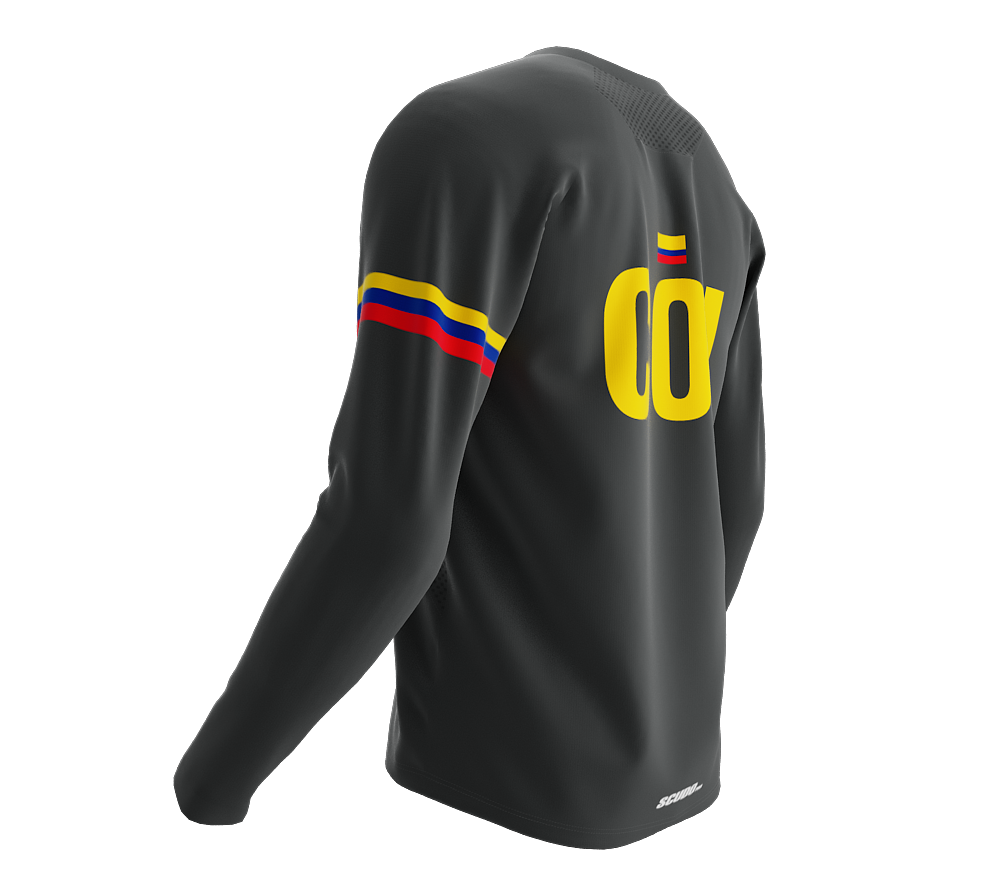 MTB BMX Cycling Jersey Long Sleeve Code Colombia Gray for Men and Women