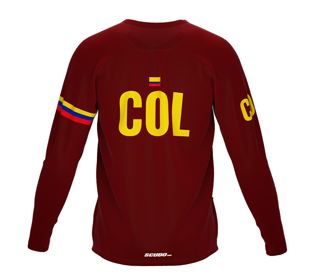 MTB BMX Cycling Jersey Long Sleeve Code Colombia Vine for Men and Women
