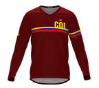 MTB BMX Cycling Jersey Long Sleeve Code Colombia Vine for Men and Women