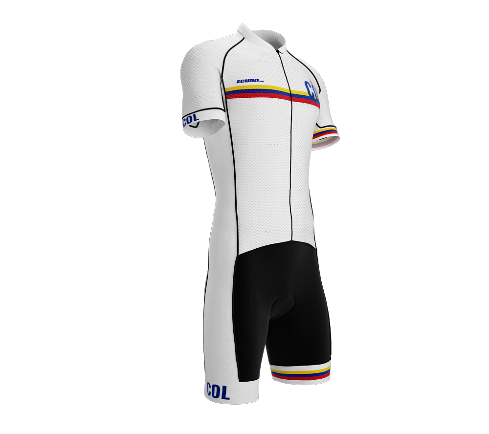 Colombia White Code Cycling Speedsuit for Men