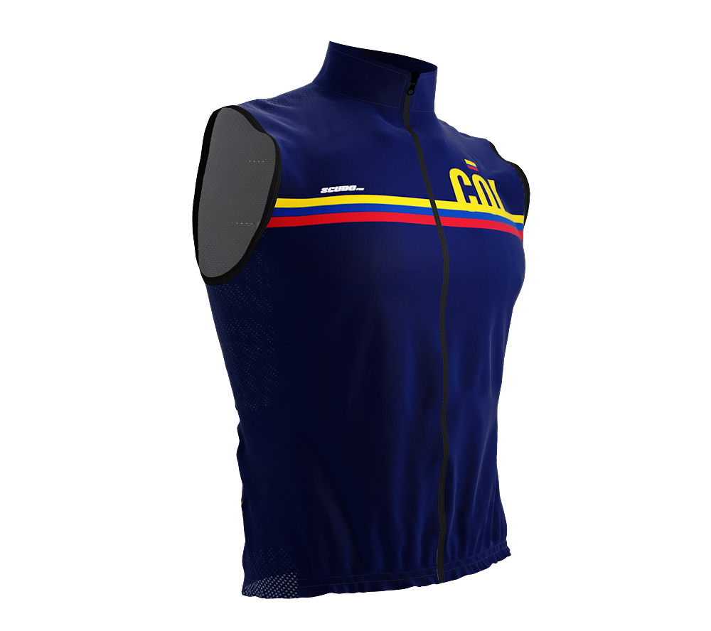 Wind Breaker Cycling Running Sports Vest Colombia Country Code for Men And Women