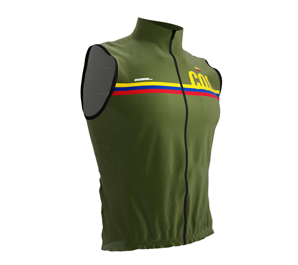 Wind Breaker Cycling Running Sports Vest Colombia Country Code for Men And Women