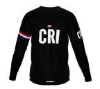 MTB BMX Cycling Jersey Long Sleeve Code Costa Rica Black for Men and Women