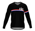 MTB BMX Cycling Jersey Long Sleeve Code Costa Rica Black for Men and Women