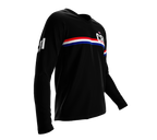 MTB BMX Cycling Jersey Long Sleeve Code Costa Rica Black for Men and Women