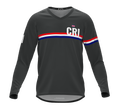 MTB BMX Cycling Jersey Long Sleeve Code Costa Rica Gray for Men and Women