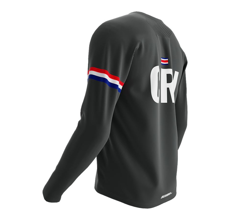 MTB BMX Cycling Jersey Long Sleeve Code Costa Rica Gray for Men and Women