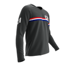 MTB BMX Cycling Jersey Long Sleeve Code Costa Rica Gray for Men and Women