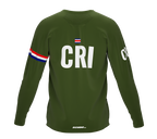 MTB BMX Cycling Jersey Long Sleeve Code Costa Rica Green for Men and Women
