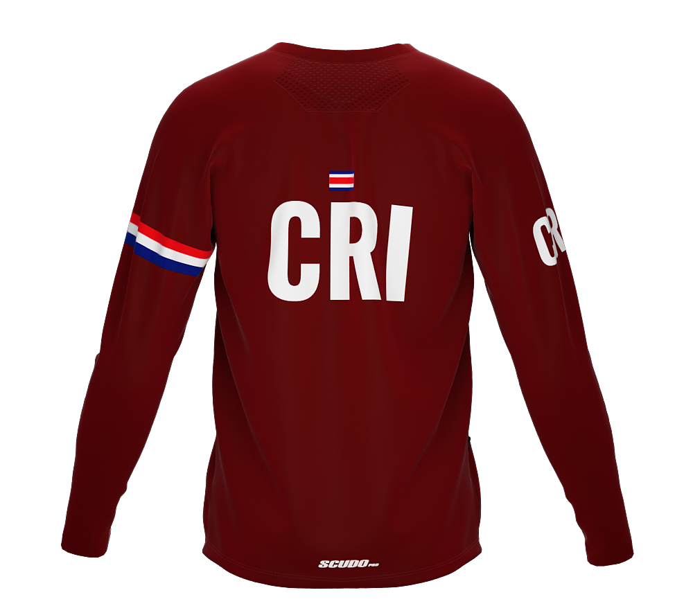 MTB BMX Cycling Jersey Long Sleeve Code Costa Rica Vine for Men and Women
