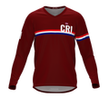 MTB BMX Cycling Jersey Long Sleeve Code Costa Rica Vine for Men and Women