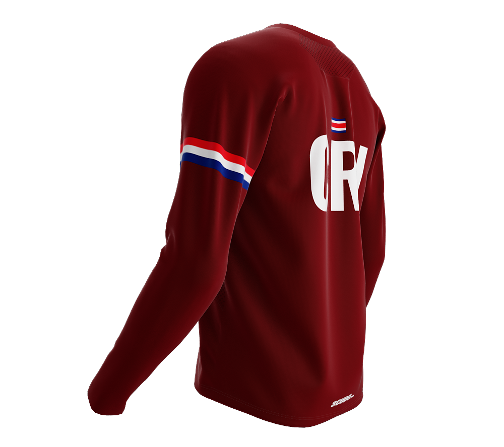 MTB BMX Cycling Jersey Long Sleeve Code Costa Rica Vine for Men and Women