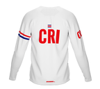 MTB BMX Cycling Jersey Long Sleeve Code Costa Rica White for Men and Women