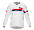 MTB BMX Cycling Jersey Long Sleeve Code Costa Rica White for Men and Women