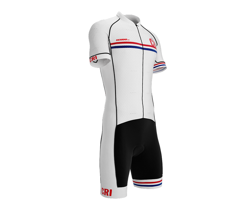 Costa Rica White Code Cycling Speedsuit for Men