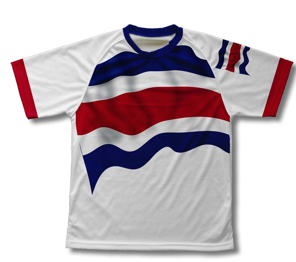 Costa Rica Flag Technical T-Shirt for Men and Women