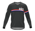 MTB BMX Cycling Jersey Long Sleeve Code Croatia Gray for Men and Women