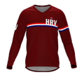MTB BMX Cycling Jersey Long Sleeve Code Croatia Vine for Men and Women