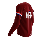 MTB BMX Cycling Jersey Long Sleeve Code Croatia Vine for Men and Women