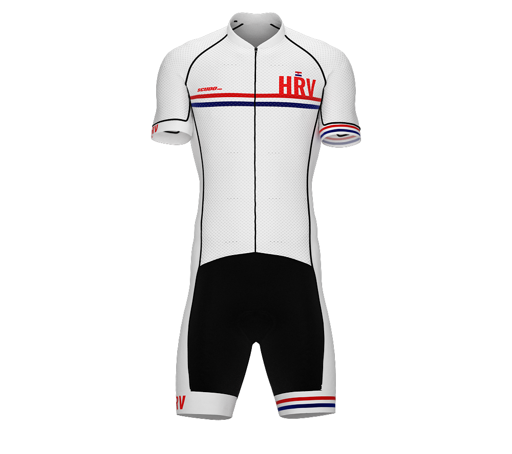 Croatia White Code Cycling Speedsuit for Men