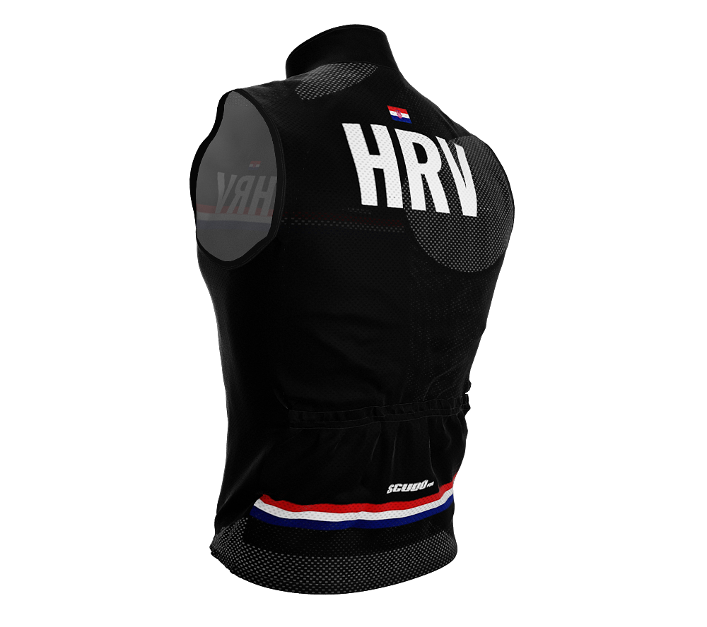 Wind Breaker Cycling Running Sports Vest Croatia Country Code for Men And Women