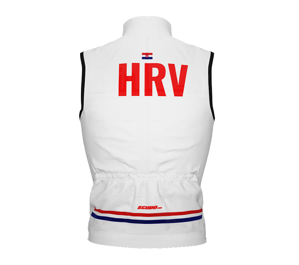 Wind Breaker Cycling Running Sports Vest Croatia Country Code for Men And Women