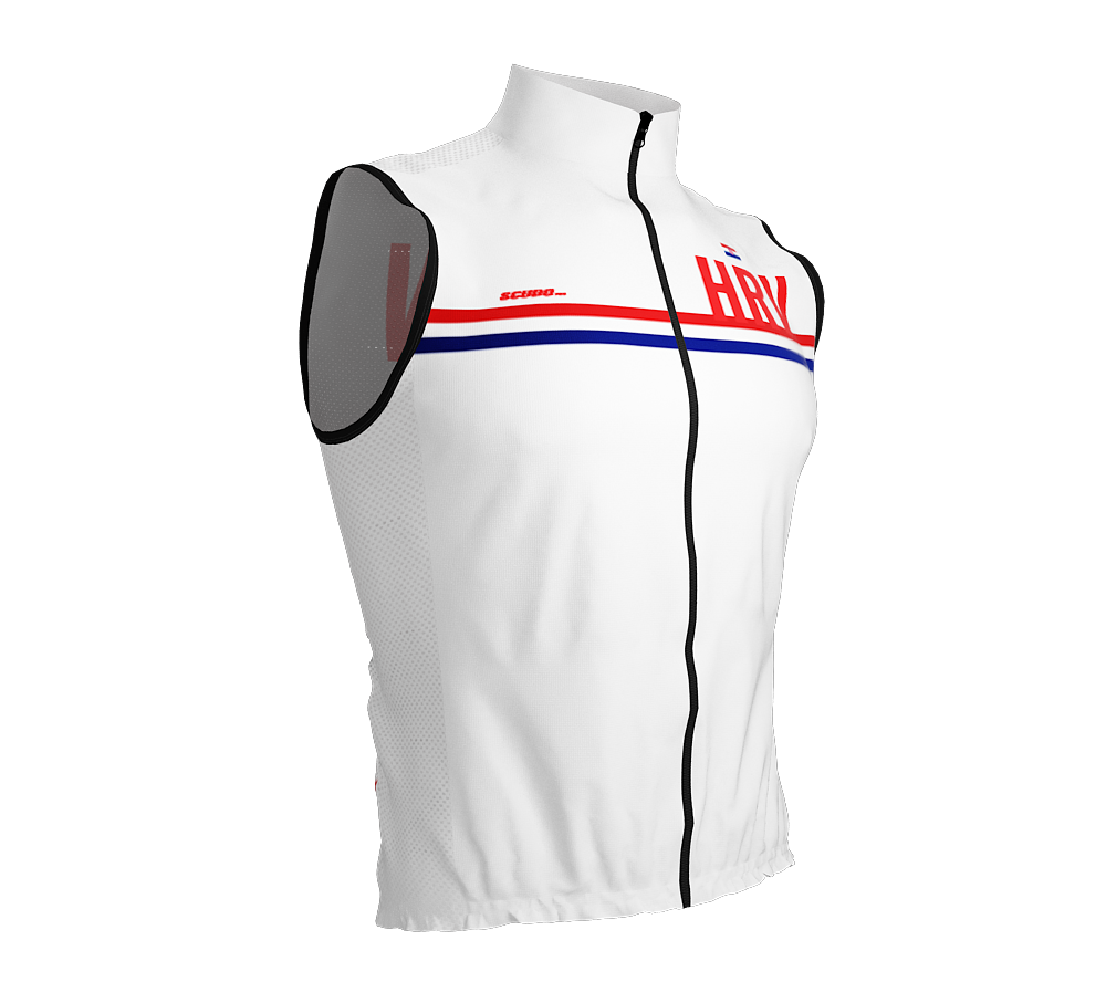 Wind Breaker Cycling Running Sports Vest Croatia Country Code for Men And Women