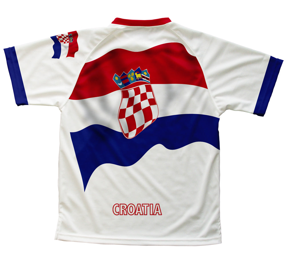 Croatia Flag Technical T-Shirt for Men and Women