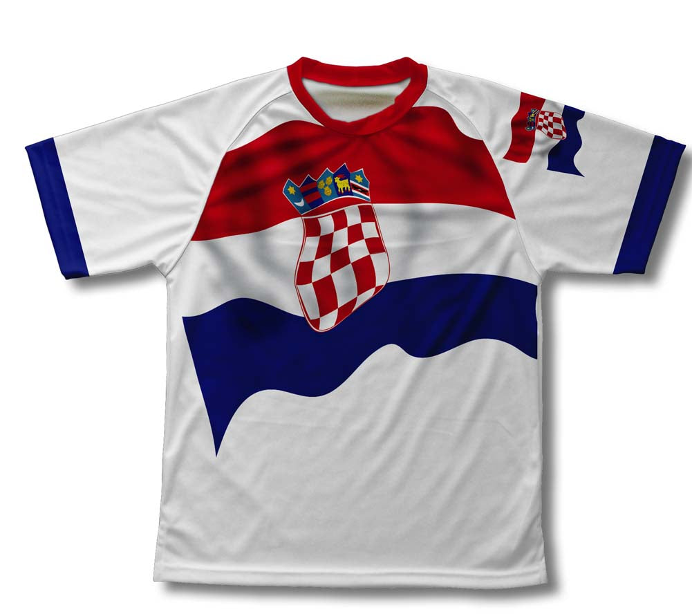 Croatia Flag Technical T-Shirt for Men and Women