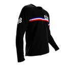 MTB BMX Cycling Jersey Long Sleeve Code Cuba Black for Men and Women