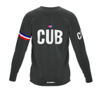 MTB BMX Cycling Jersey Long Sleeve Code Cuba Gray for Men and Women