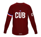 MTB BMX Cycling Jersey Long Sleeve Code Cuba Vine for Men and Women