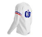 MTB BMX Cycling Jersey Long Sleeve Code Cuba White for Men and Women