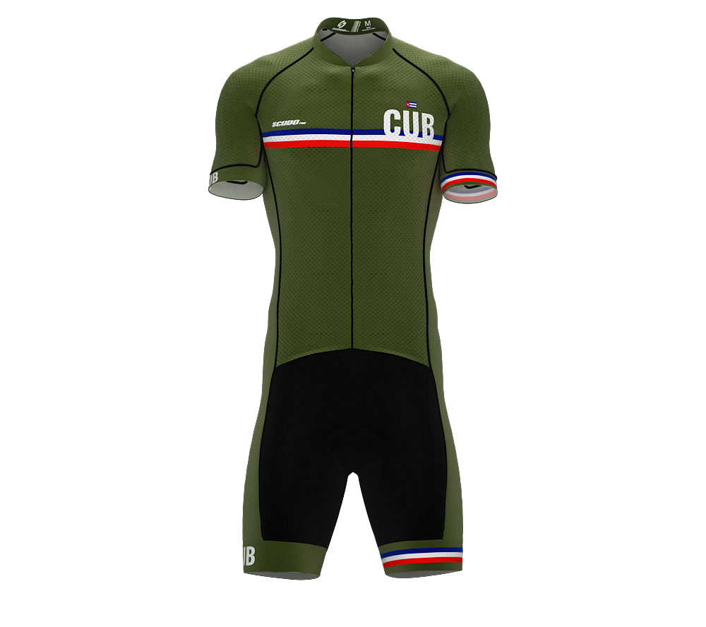 Cuba Green Code Cycling Speedsuit for Men