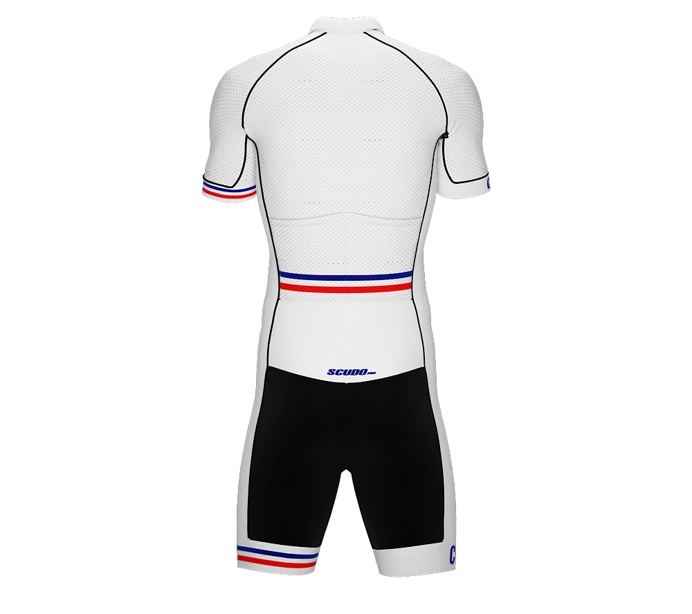 Cuba White Code Cycling Speedsuit for Men
