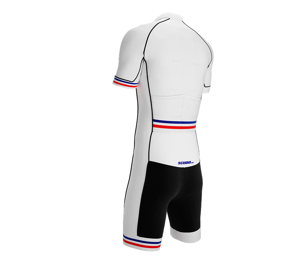 Cuba White Code Cycling Speedsuit for Men