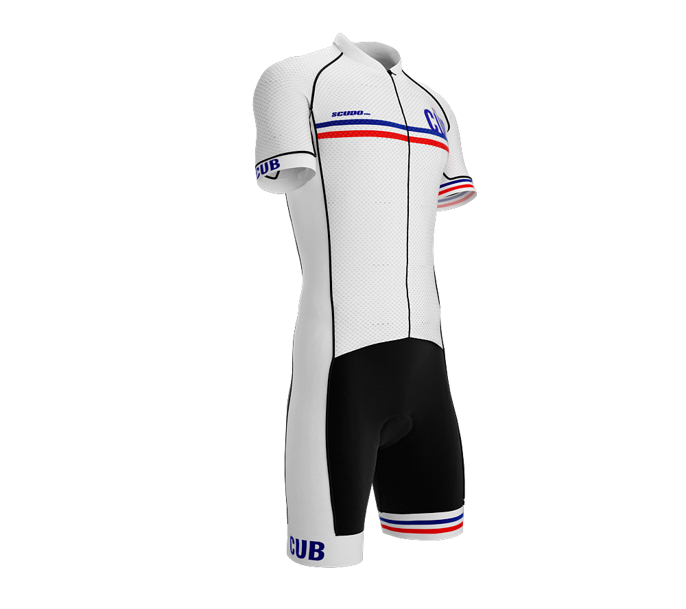 Cuba White Code Cycling Speedsuit for Men