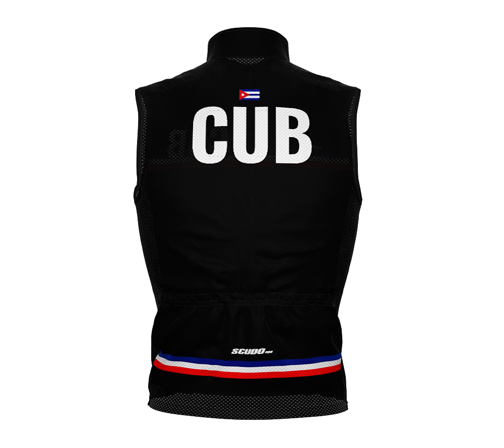 Wind Breaker Cycling Running Sports Vest Cuba Country Code for Men And Women