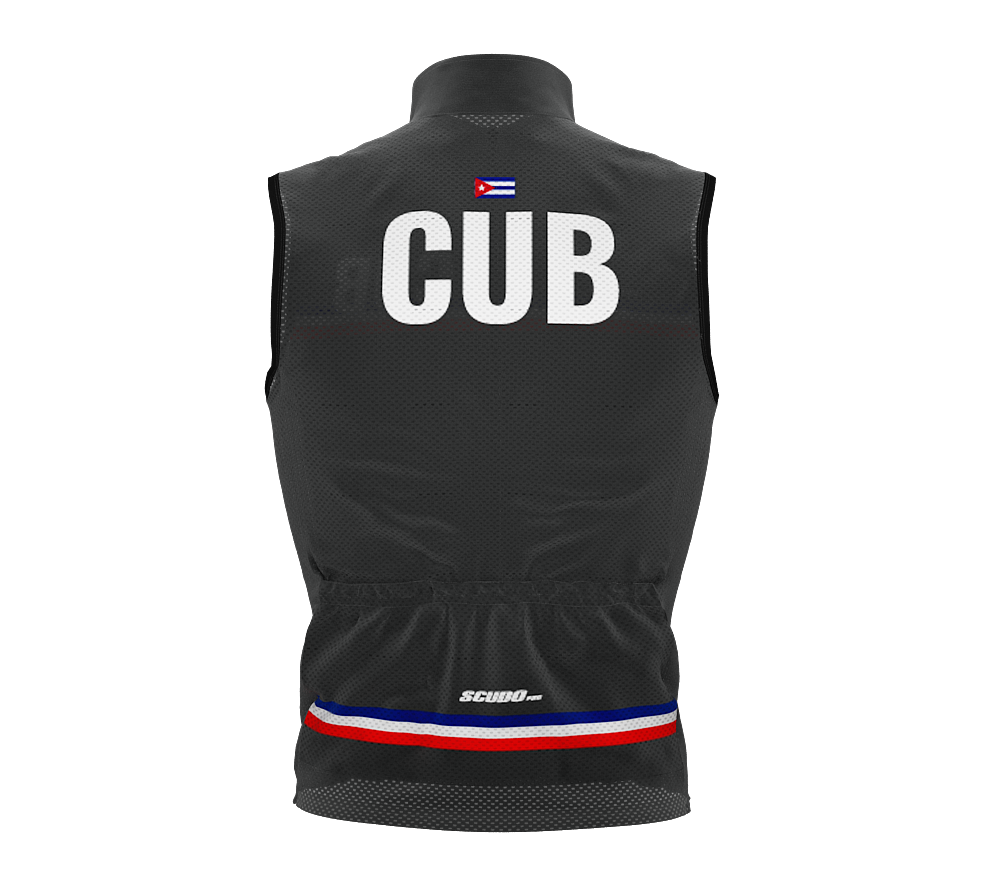 Wind Breaker Cycling Running Sports Vest Cuba Country Code for Men And Women