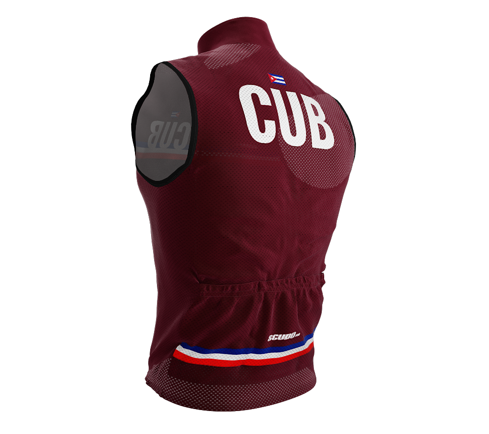 Wind Breaker Cycling Running Sports Vest Cuba Country Code for Men And Women