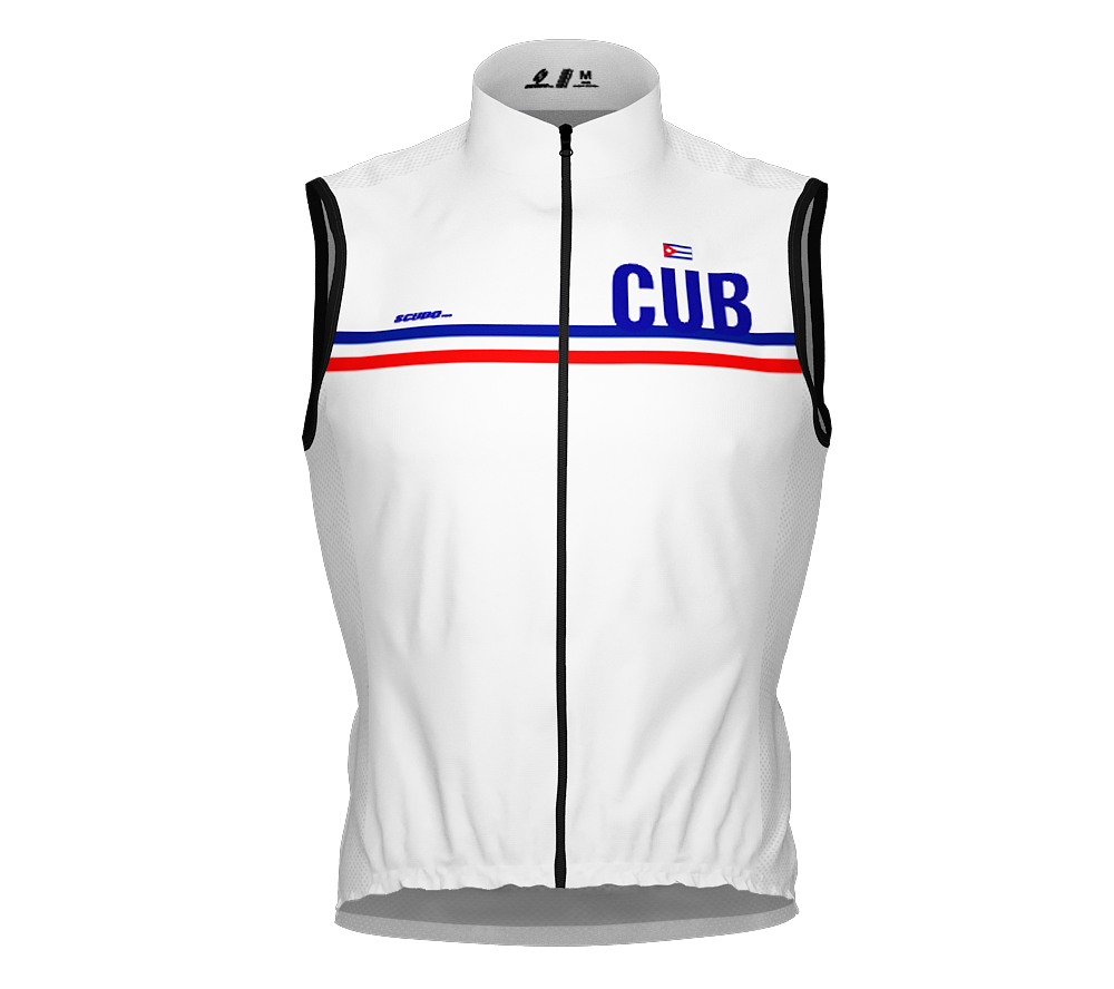 Wind Breaker Cycling Running Sports Vest Cuba Country Code for Men And Women