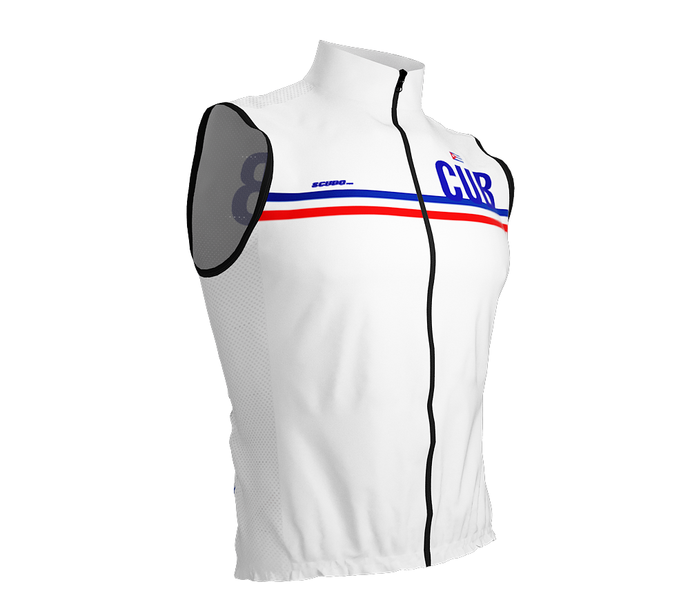 Wind Breaker Cycling Running Sports Vest Cuba Country Code for Men And Women