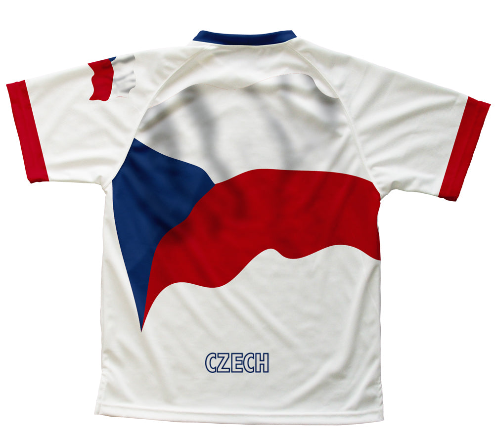 Czech Republic Flag Technical T-Shirt for Men and Women