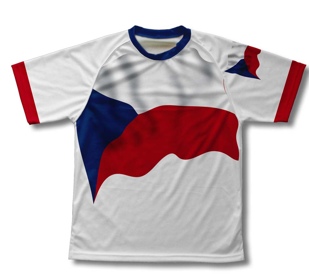 Czech Republic Flag Technical T-Shirt for Men and Women