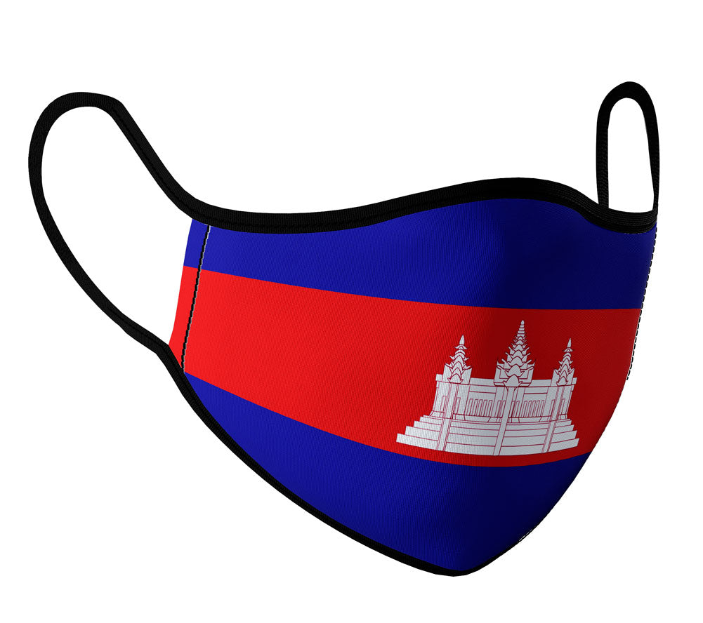 Cambodia - Face Mask with fluid and moisture resistant fabric. Reusable and Washable