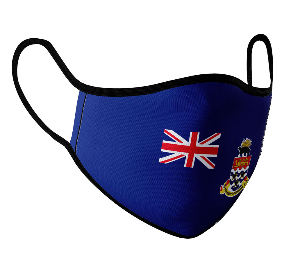 Cayman Islands - Face Mask with fluid and moisture resistant fabric. Reusable and Washable
